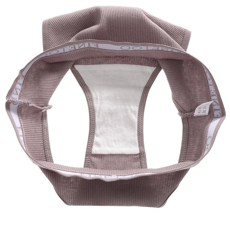 Four Pack Breathable Solid Briefs Panties